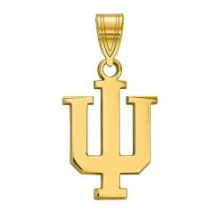 LogoArt Indiana Hoosiers 14K Yellow Gold Medium Pendant
