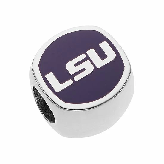 LogoArt Sterling Silver LSU Tigers Bead