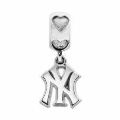 LogoArt New York Yankees Sterling Silver Team Logo Charm