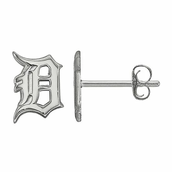 LogoArt Sterling Silver Detroit Tigers Extra-Small Post Earrings