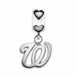 LogoArt Washington Nationals Sterling Silver Team Logo Charm