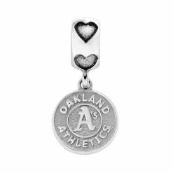 LogoArt Oakland Athletics Sterling Silver Team Logo Charm