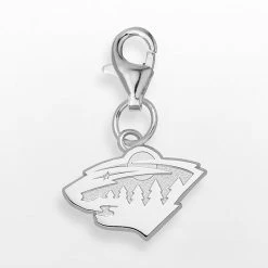 LogoArt Minnesota Wild Sterling Silver Logo Charm