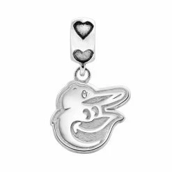 LogoArt Baltimore Orioles Sterling Silver Team Logo Charm