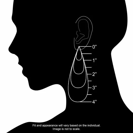 LogoArt Seattle Mariners Beloved Sterling Silver Linear Drop Earrings - Image 2