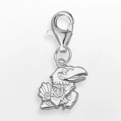 LogoArt Kansas Jayhawks Sterling Silver Logo Charm