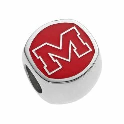 LogoArt Sterling Silver Ole Miss Rebels Bead
