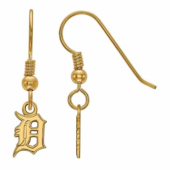 LogoArt Sterling Silver Detroit Tigers Extra-Small Dangle Earrings