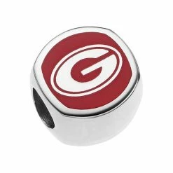 LogoArt Sterling Silver Georgia Bulldogs Bead