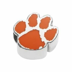 LogoArt Sterling Silver Clemson Tigers Bead