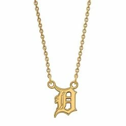 LogoArt 10k Gold Detroit Tigers Small Pendant Necklace