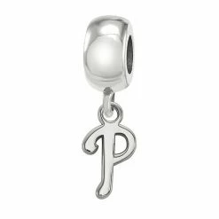 LogoArt Sterling Silver Philadelphia Phillies Extra-Small Dangle Bead