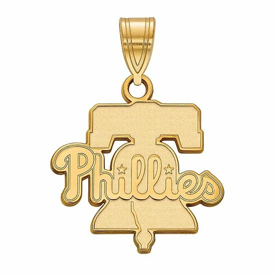 LogoArt Sterling Silver Philadelphia Phillies Medium Pendant