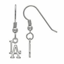 LogoArt Sterling Silver Los Angeles Dodgers Extra-Small Dangle Earrings