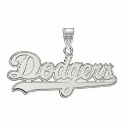 LogoArt Sterling Silver Los Angeles Dodgers Large Pendant