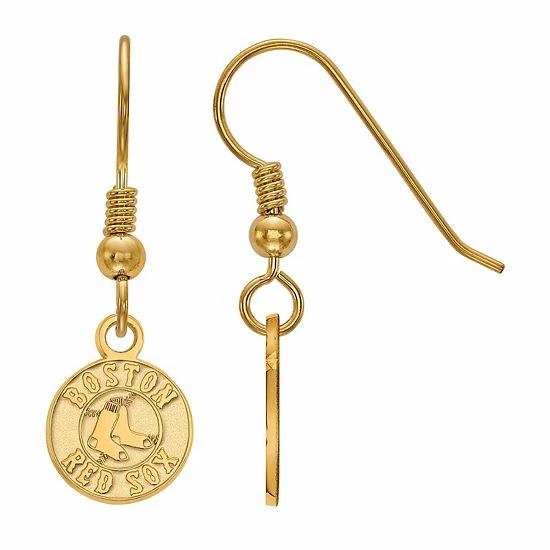 LogoArt Sterling Silver Boston Red Sox Extra-Small Dangle Earrings - Image 2