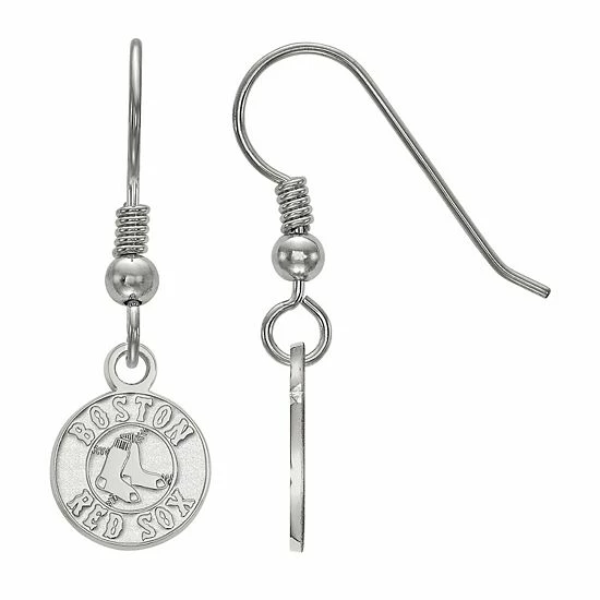 LogoArt Sterling Silver Boston Red Sox Extra-Small Dangle Earrings - Image 3