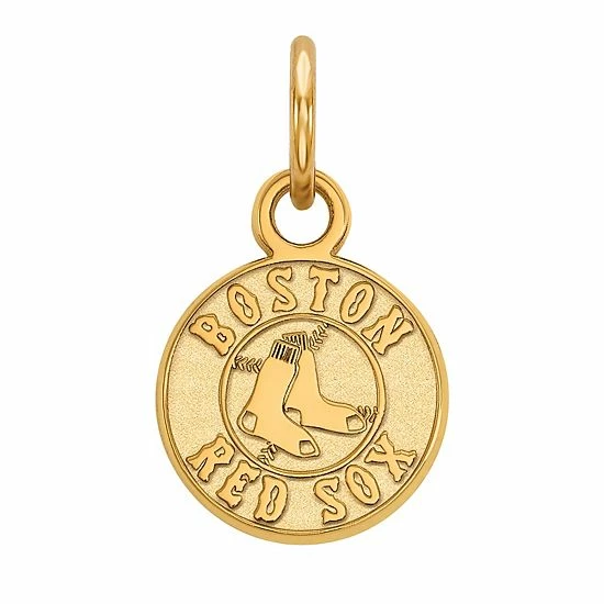 LogoArt 14k Gold Boston Red Sox Extra-Small Pendant 14k White Gold - Image 2