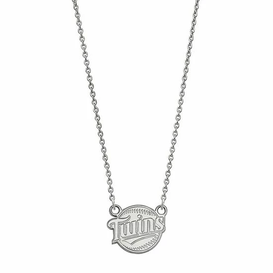 LogoArt 14k Gold Minnesota Twins Small Pendant Necklace 14k Whgold - Image 2