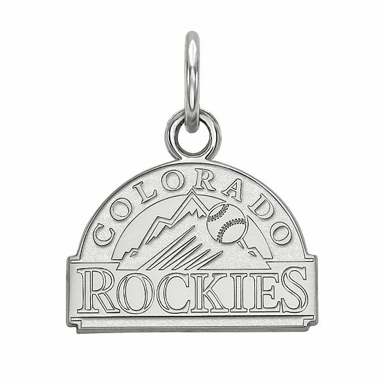 LogoArt 14k White Gold Colorado Rockies Extra-Small Pendant