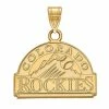 LogoArt 14k Yellow Gold Colorado Rockies Small Pendant