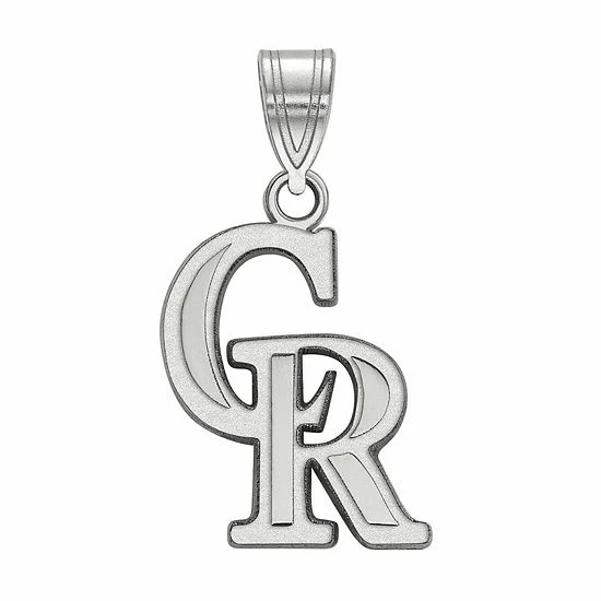 LogoArt 14k White Gold Colorado Rockies Medium Pendant 3 LogoArt 14k White Gold Colorado Rockies Medium Pendant