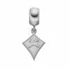 LogoArt Sterling Silver Kappa Alpha Theta Sorority Kite Charm