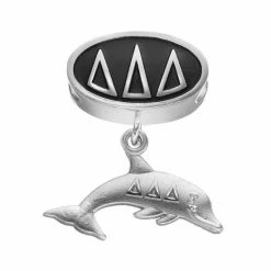 LogoArt Delta Delta Delta Sterling Silver Sorority Symbol Charm