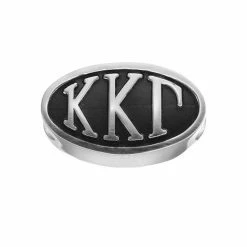 LogoArt Kappa Kappa Gamma Sterling Silver Oval Bead
