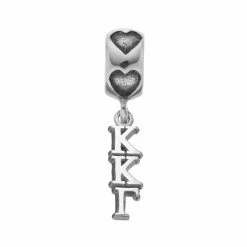 LogoArt Sterling Silver Kappa Kappa Gamma Sorority Charm