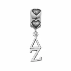 LogoArt Sterling Silver Delta Zeta Sorority Symbol Charm