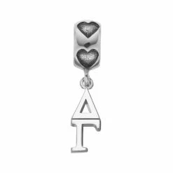 LogoArt Sterling Silver Delta Gamma Sorority Charm
