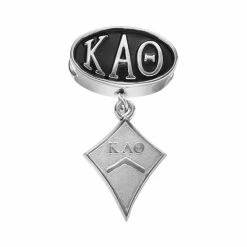 LogoArt Kappa Alpha Theta Sterling Silver Sorority Symbol Charm
