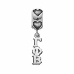 LogoArt Sterling Silver Gamma Phi Beta Sorority Symbol Charm