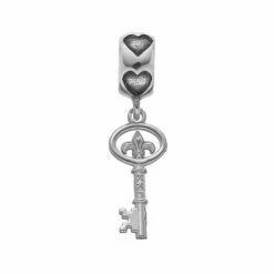 LogoArt Sterling Silver Kappa Kappa Gamma Sorority Key Charm