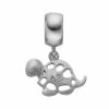 LogoArt Sterling Silver Delta Zeta Sorority Turtle Charm