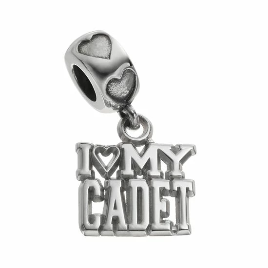 LogoArt Sterling Silver "I Love My Cadet" Charm