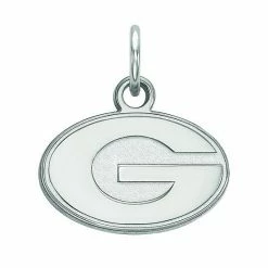 LogoArt Georgia Bulldogs 14K White Gold Pendant