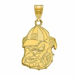 LogoArt Georgia Bulldogs 10K Yellow Gold Large Pendant