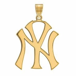 LogoArt Sterling Silver New York Yankees Pendant