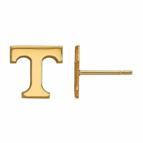 LogoArt Tennessee Volunteers Sterling Silver 14K Gold Plated XS Post Earrings
