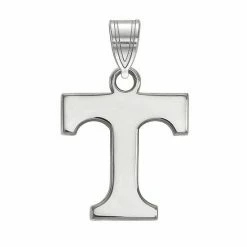 LogoArt Tennessee Volunteers Sterling Silver Rhodium Plated Small Pendant
