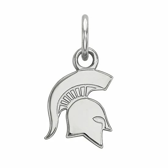 LogoArt Michigan State Spartans Sterling Silver Extra Small Pendant