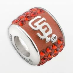 LogoArt San Francisco Giants Sterling Silver Crystal Logo Bead