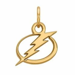 LogoArt 10k Gold Tampa Bay Lightning Mini Logo Pendant 10k White Gold
