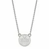 LogoArt Sterling Silver Edmonton Oilers Small Logo Pendant Necklace