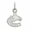 LogoArt Vancouver Canucks 14k Gold Over Silver Mini Logo Pendant Goldtone