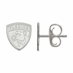 LogoArt Sterling Silver Florida Panthers Mini Logo Stud Earrings