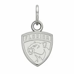 LogoArt Florida Panthers Sterling Silver Mini Logo Pendant