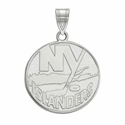 LogoArt New York Islanders 10k Gold Large Logo Pendant 10k Yellow Gold